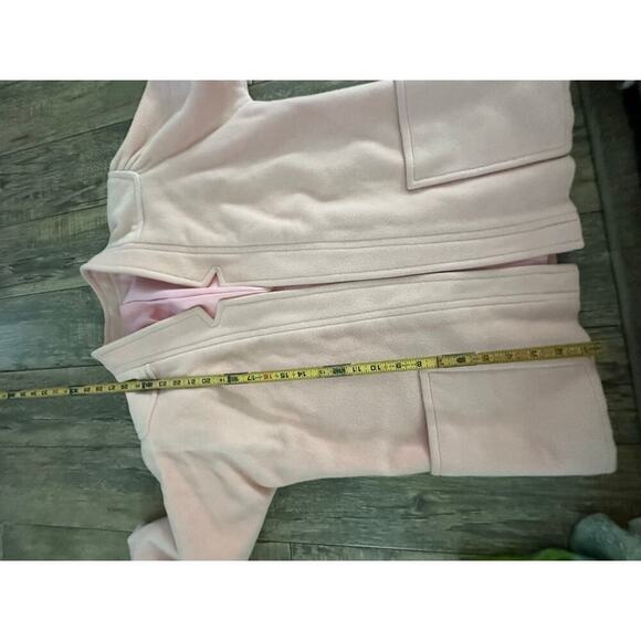 Vintage Jaywein New York Pink Long Sleeve Wool Blend Open Front Coat union made - Picture 9 of 12